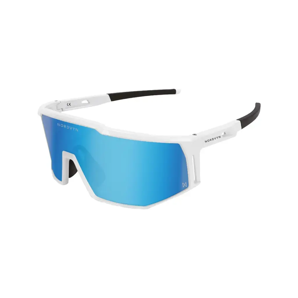 [NV0002] Fietsbril Himmel (Wit, REVO Blauw)
